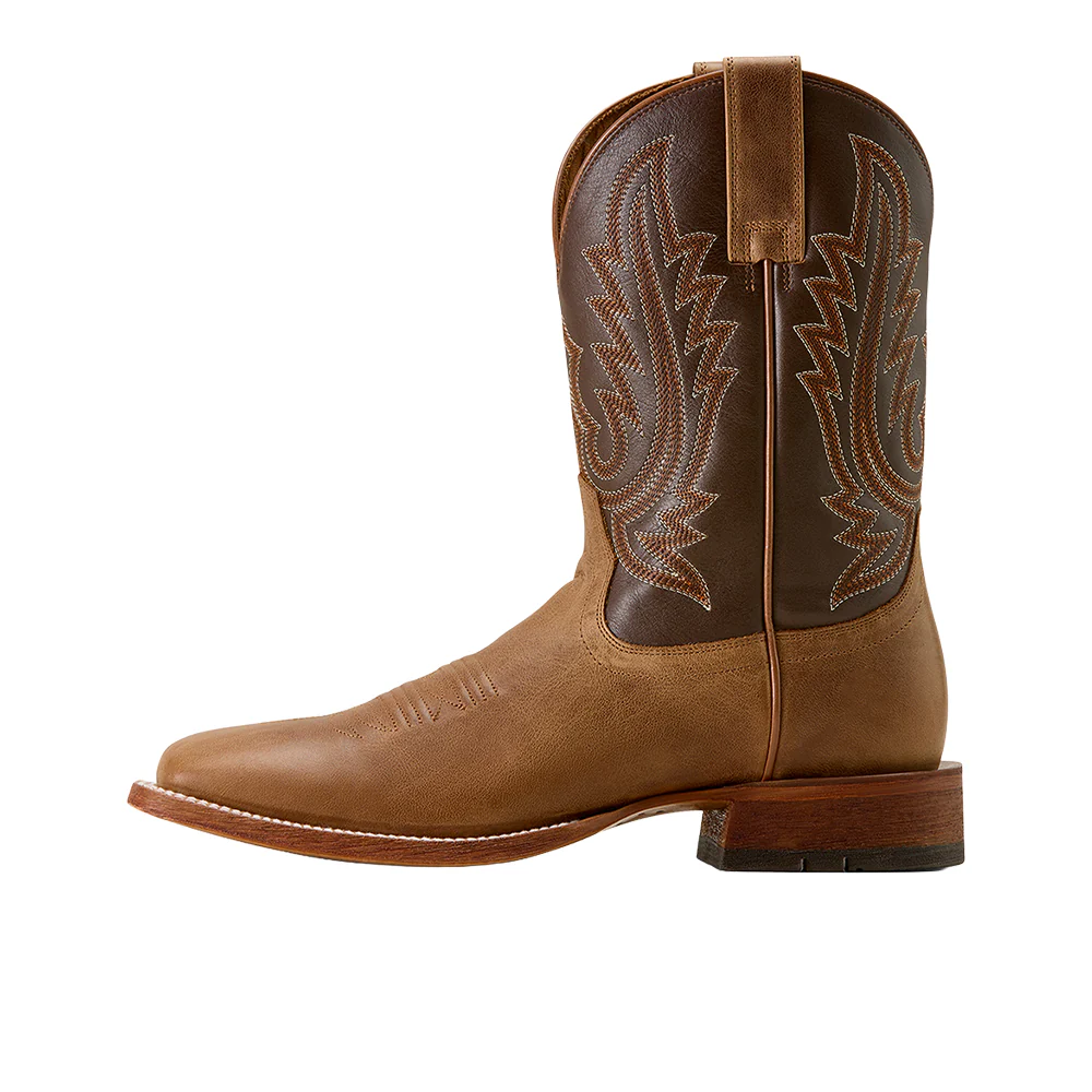 County Roads Wide Square Toe Pull On Cowboy Boots - Image 3