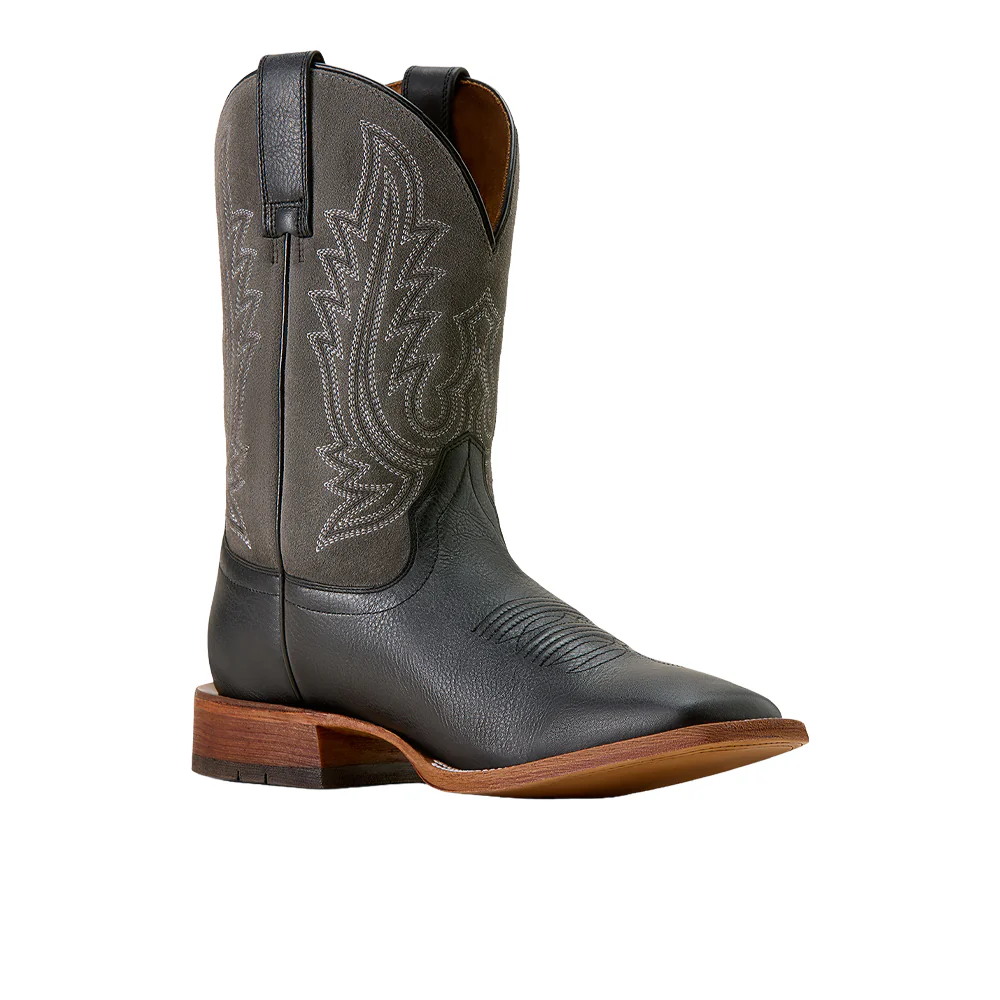 County Roads Wide Square Toe Pull On Cowboy Boots - Image 2