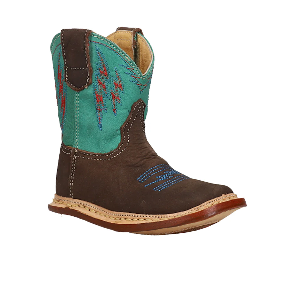 Cowbaby Embroidery Square Toe Cowboy Boots (Infant) - Image 2