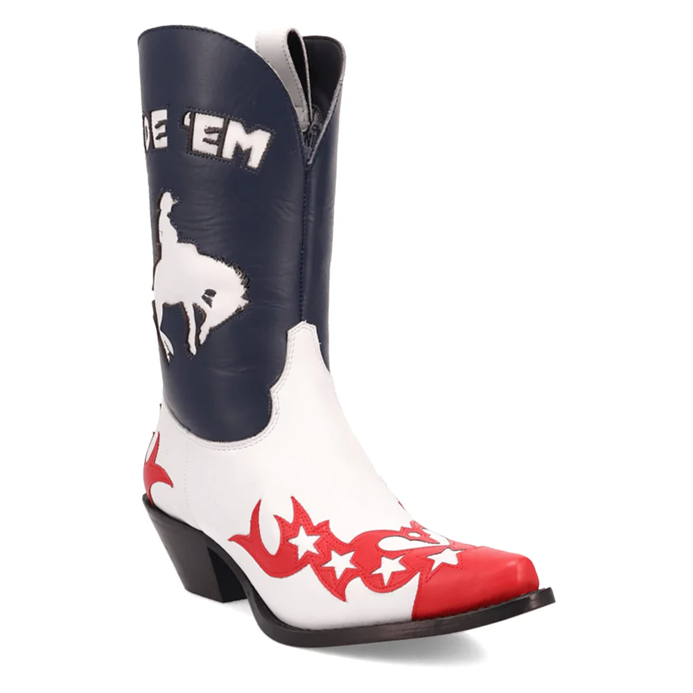 Cowgirl Graphic Snip Toe Pull On Boots - Image 2