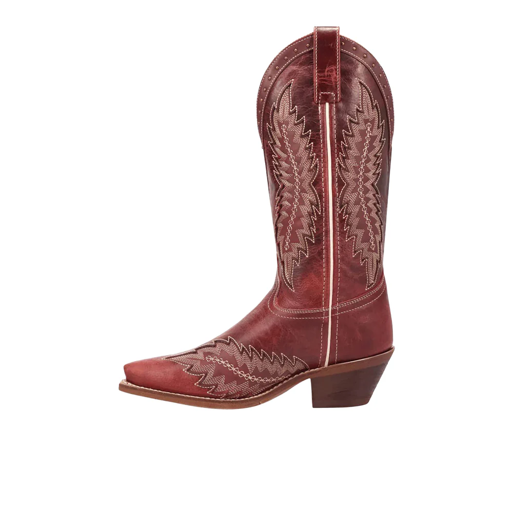 Coyote Creek Studded Overlay Snip Toe Pull On Cowboy Boots - Image 3