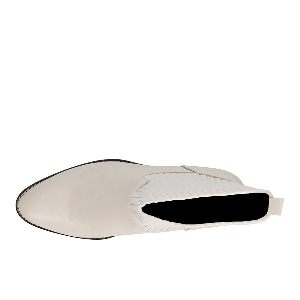 Crackling Pull On Pointed Toe Boots - Image 4