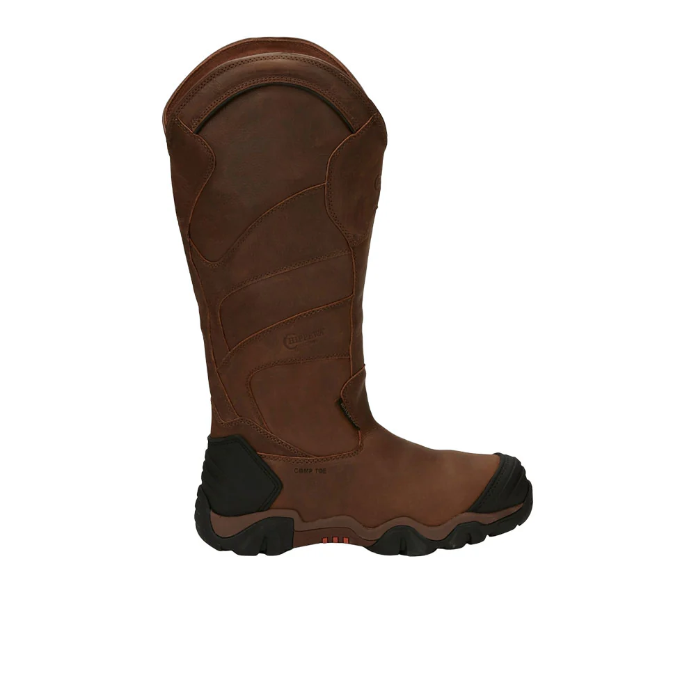 Cross Terrain Nano Snake Resistant 17 Inch Waterproof Round Toe Work Boots