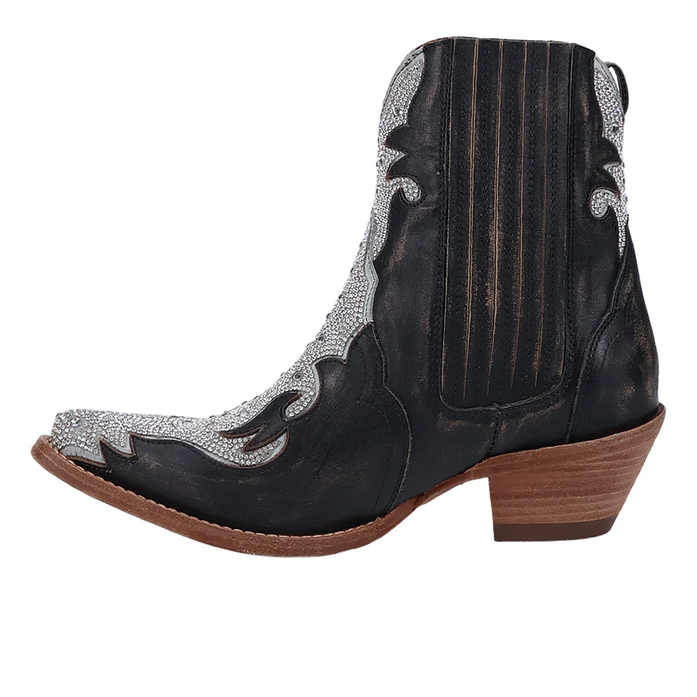 Crystal Snip Toe Pull On Cowboy Boots - Image 3