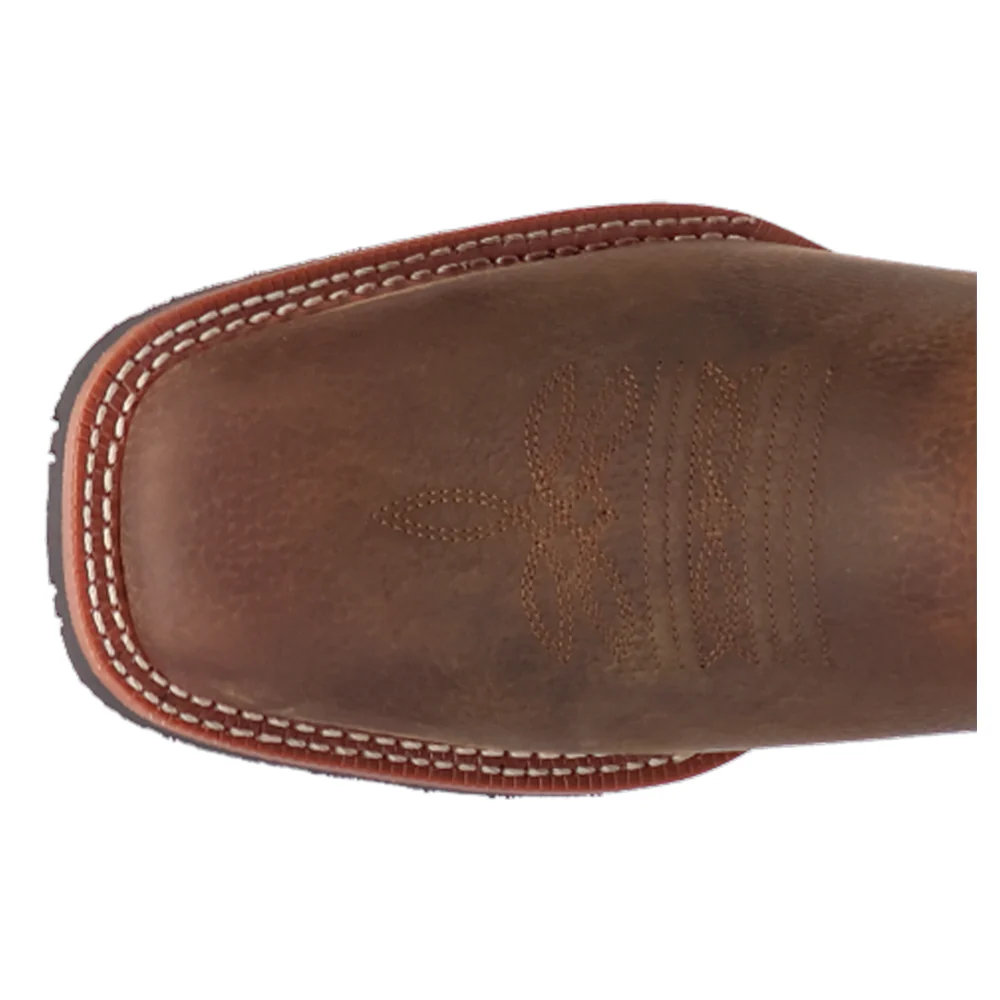 Cullen Embroidered Square Toe Pull On Cowboy Boots - Image 4