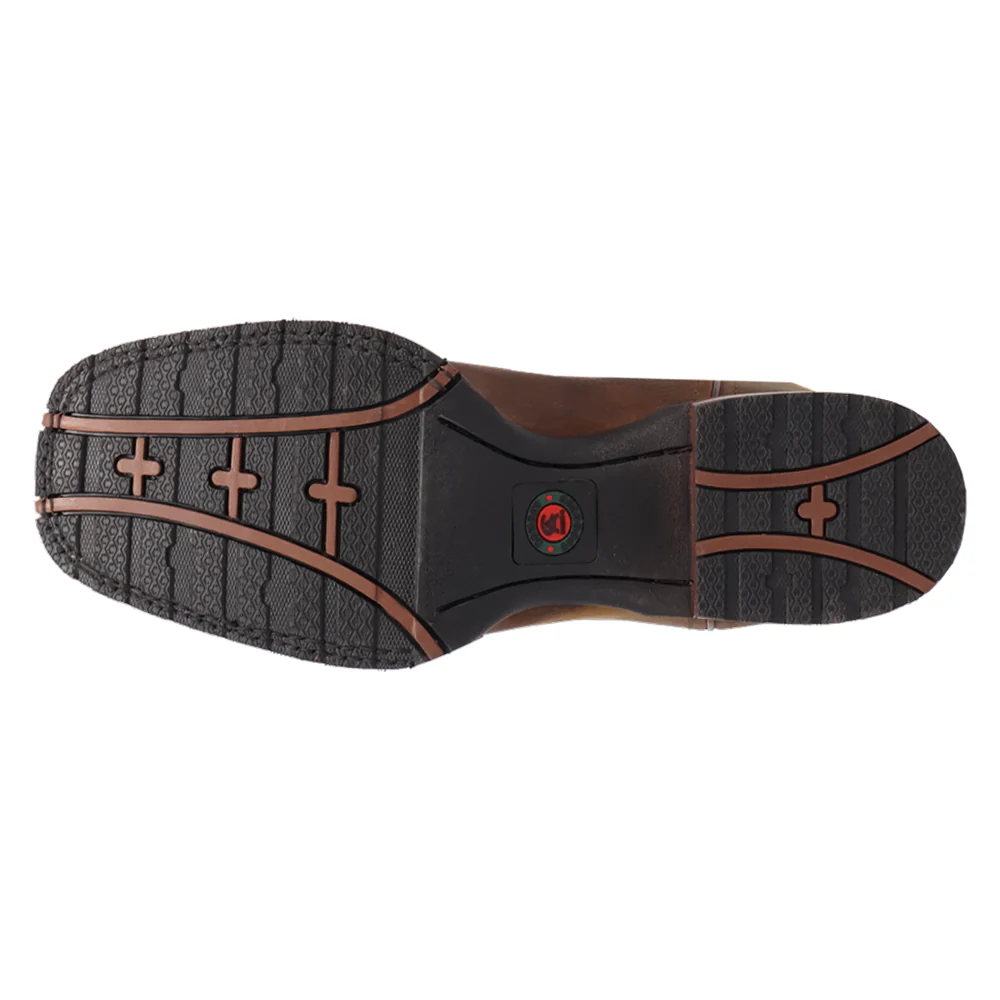 Cullen Embroidered Square Toe Pull On Cowboy Boots - Image 5