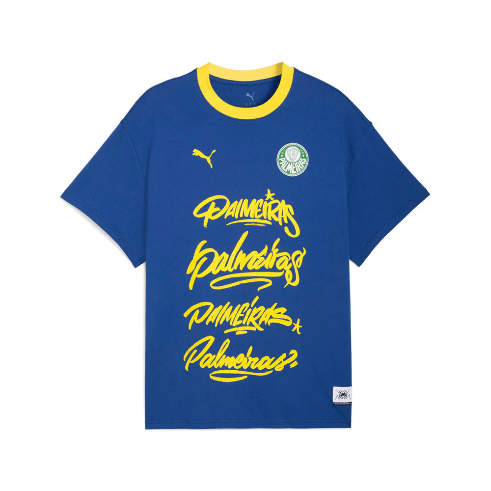 PUMA HOOPS X SE Palmeiras Graphic Crew Neck Short Sleeve T-Shirt