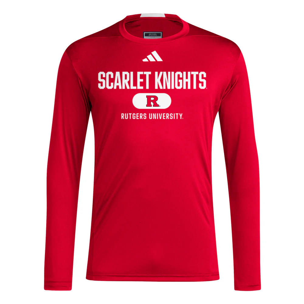 Rutgers Scarlet Knights Designed For Training Crew Neck Long Sleeve Pullover T-Shirt