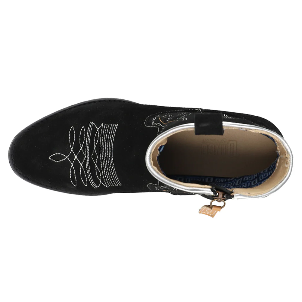Daisy Mae Embroidered Round Toe Zippered Cowboy Booties - Image 4