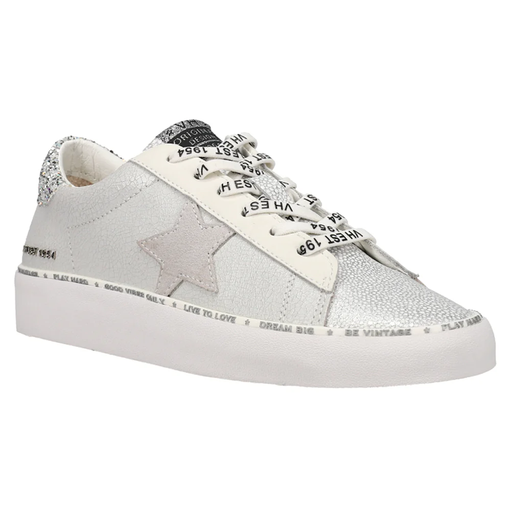 Dalya Glitter Wedge Lace Up Sneakers - Image 2