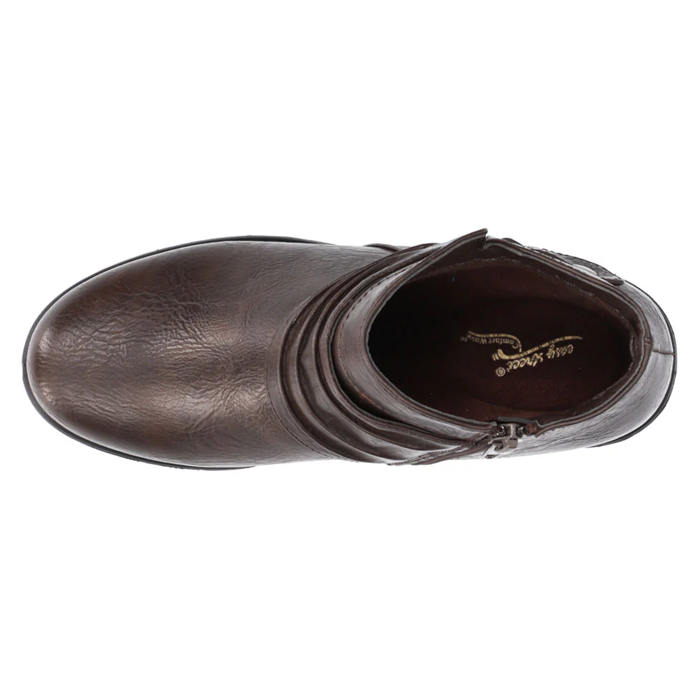 Damita Round Toe Zippered Booties - Image 4