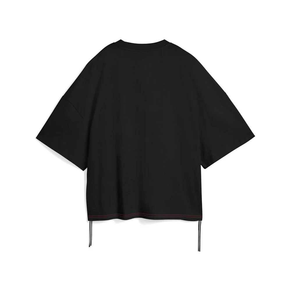 Dare To Oversized Ruched Crew Neck Short Sleeve T-Shirt - Image 2
