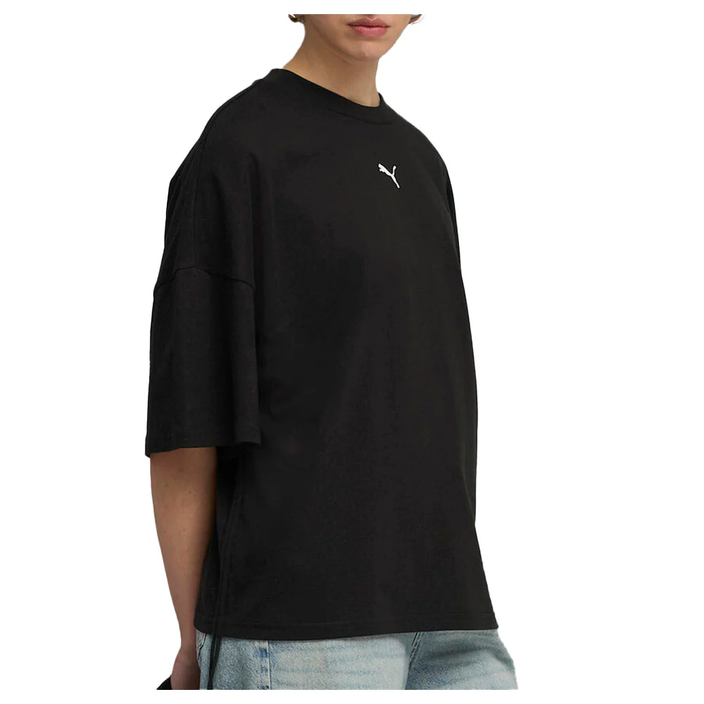 Dare To Oversized Ruched Crew Neck Short Sleeve T-Shirt - Image 5