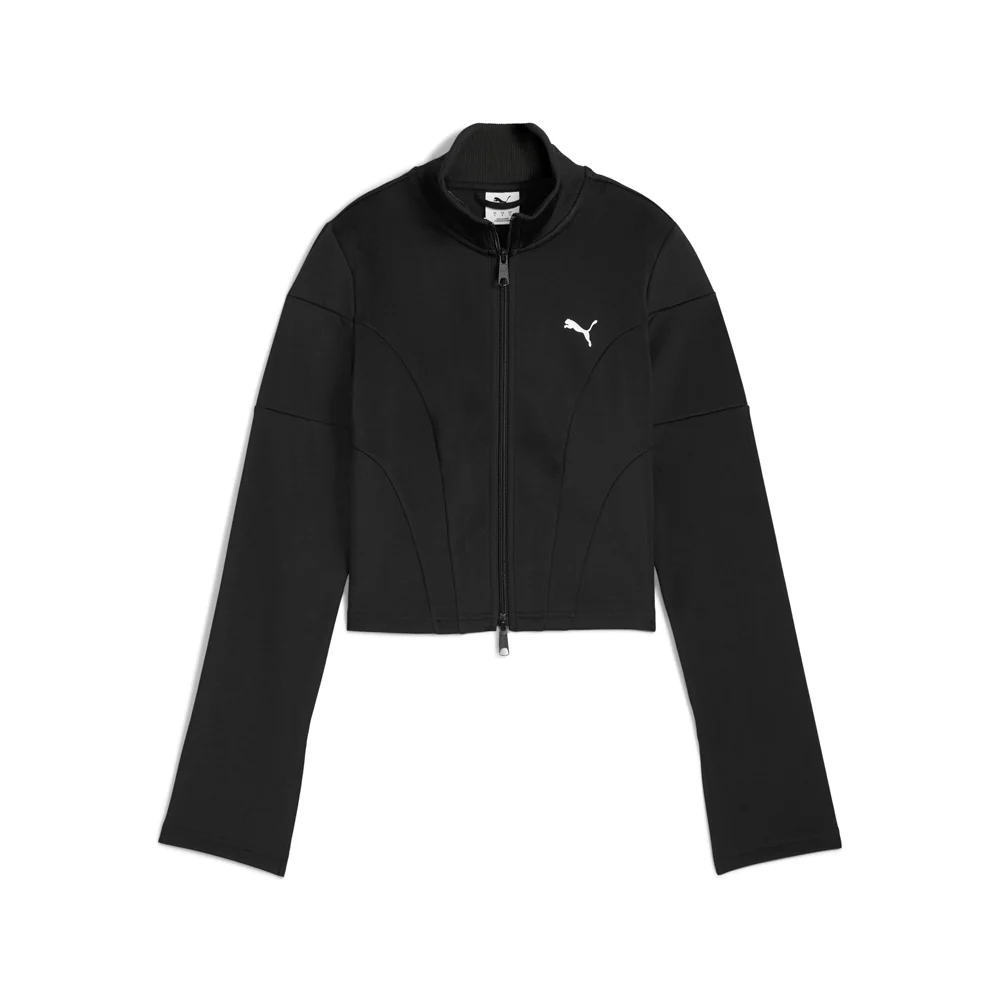 Dare To Slim Cropped Full Zip Track Jacket