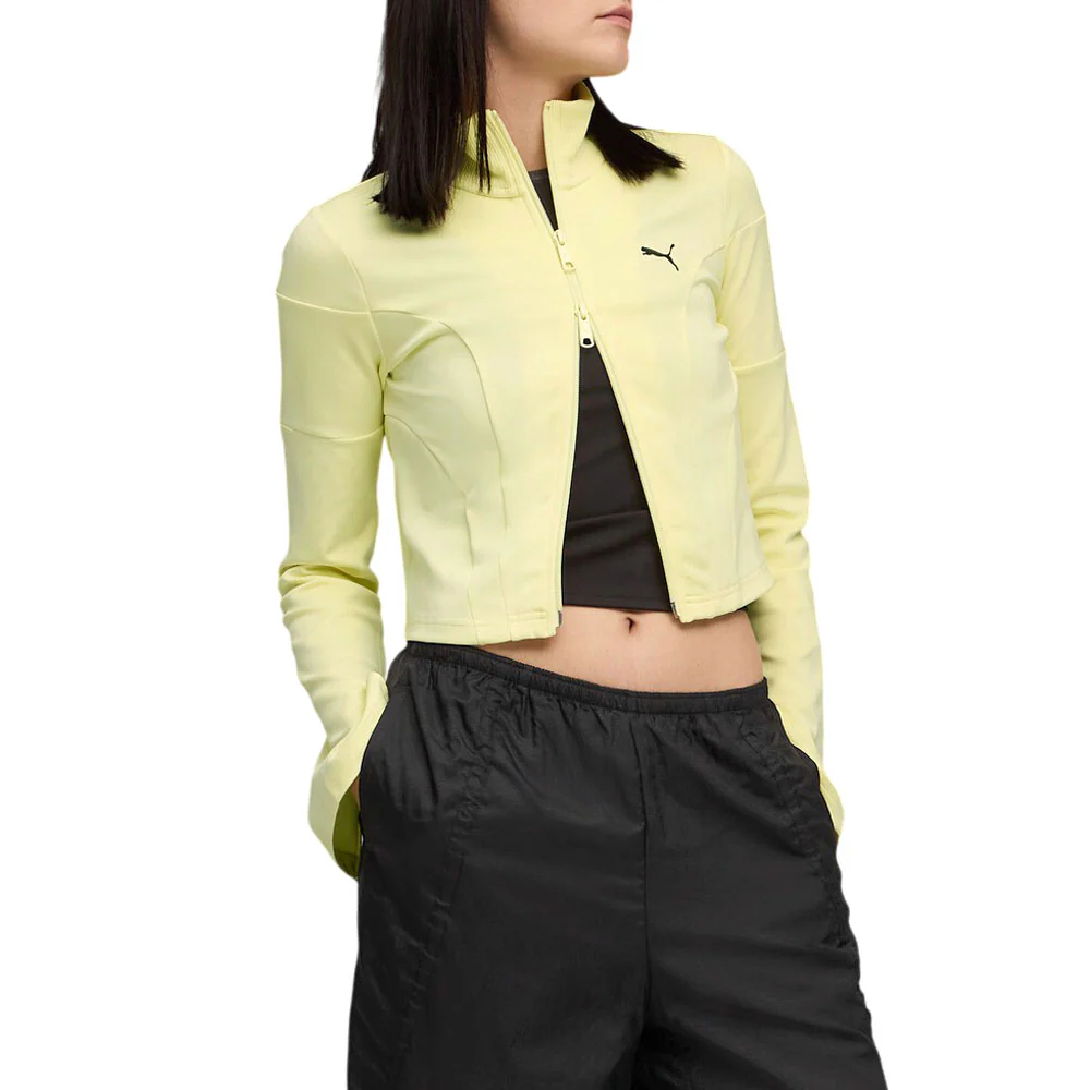 Dare To Slim Cropped Full Zip Track Jacket - Image 5