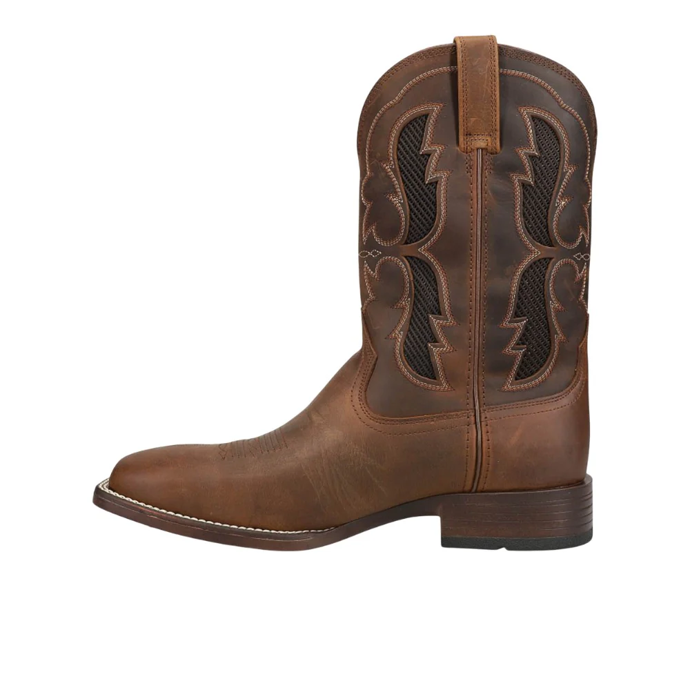 Dash VentTEK Ultra Embroidered Tooled-Inlay Square Toe Cowboy Boots - Image 3