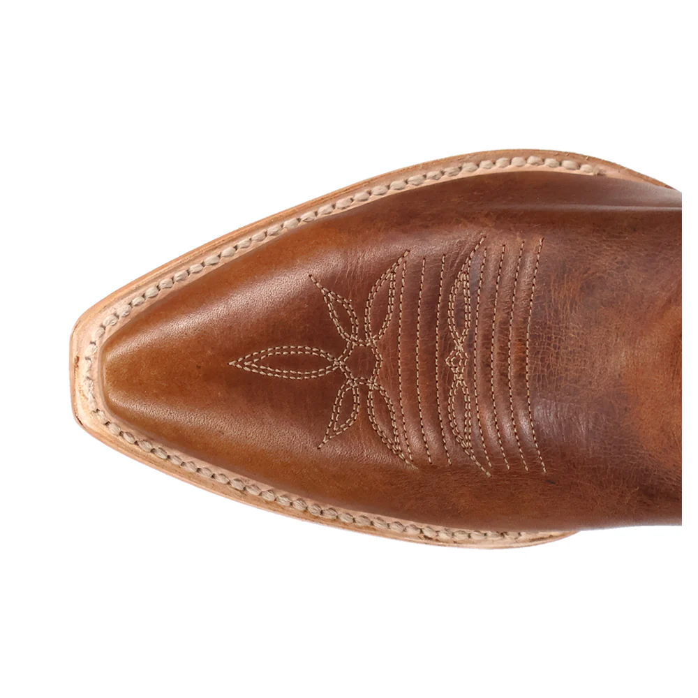Dayla Braided Fringe Pull On Snip Toe Cowboy Boots - Image 4
