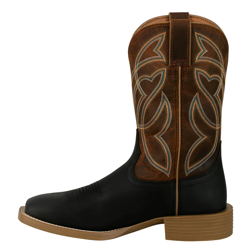 Daymoney Embroidered Square Toe Cowboy Boots - Image 3