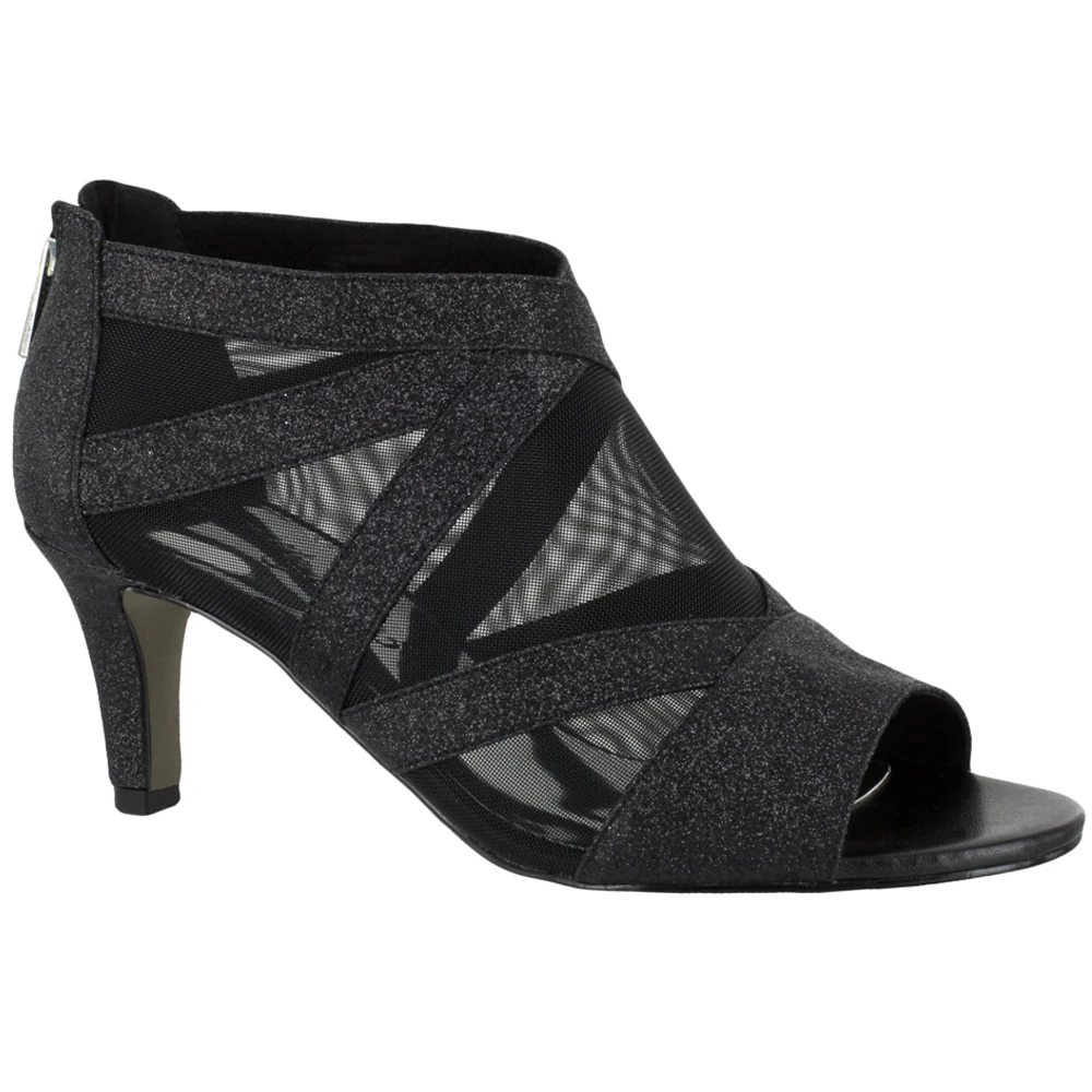 Dazzle Glitter Evening Peep Toe Pumps - Image 2