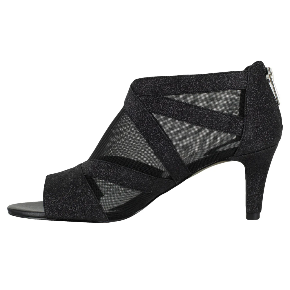 Dazzle Glitter Evening Peep Toe Pumps - Image 4