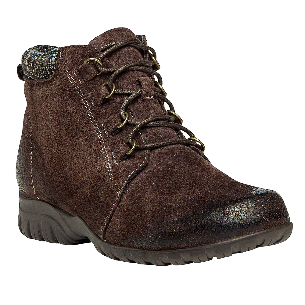 Delaney Round Toe Lace Up Zippered Booties - Image 2