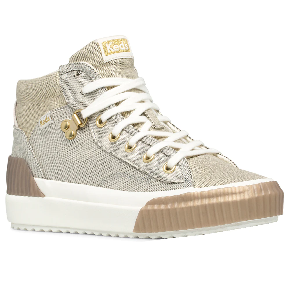 Demi TRX Mid Metallic Wedge Lace Up Sneakers - Image 2