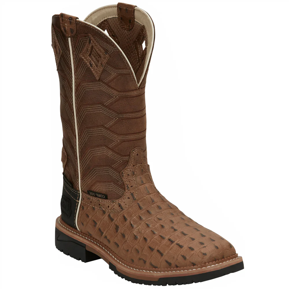 Derrickman 12 Inch Waterproof Composite Toe Work Boots - Image 2