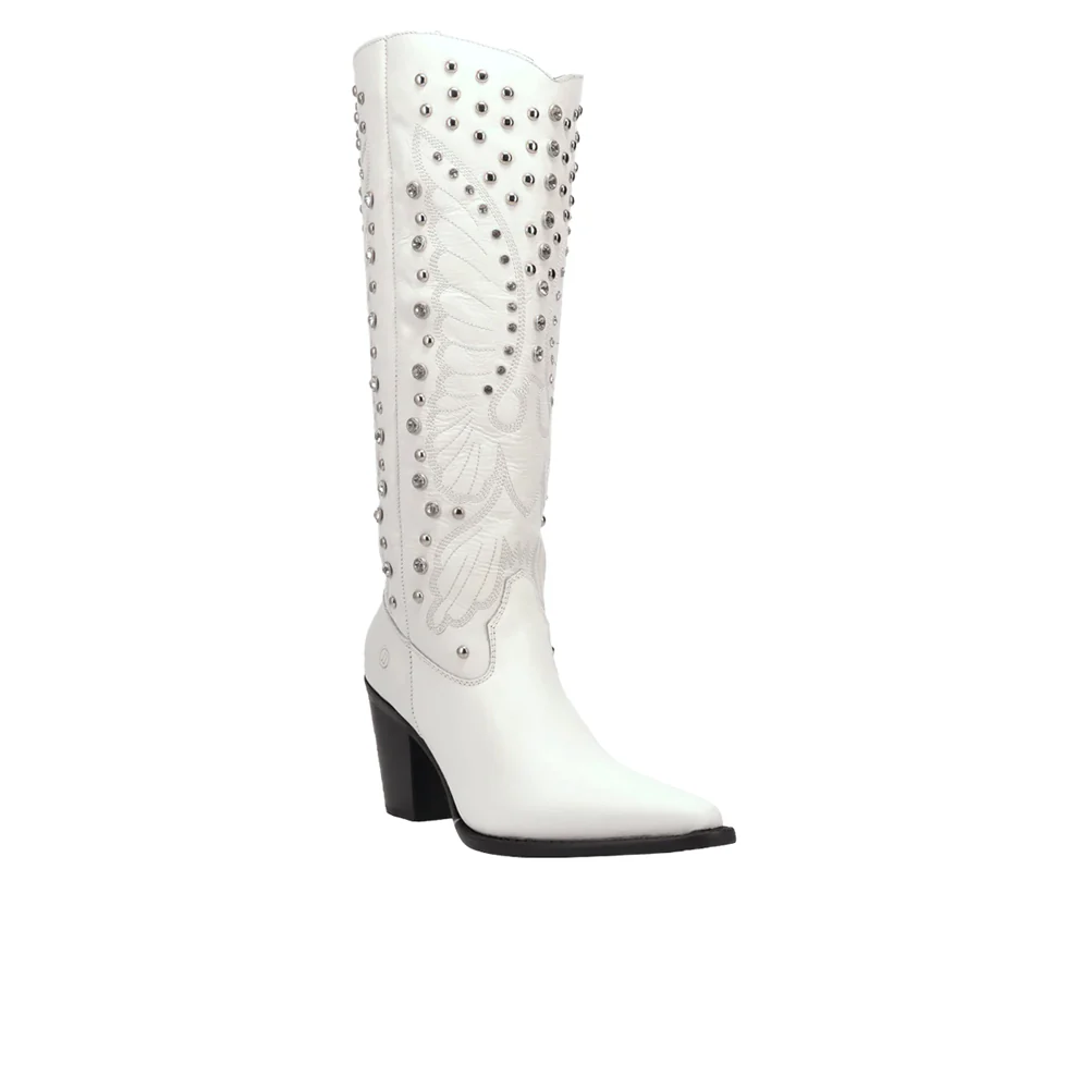 Diamonds Forever Leather Snip Toe Cowboy Boots - Image 2