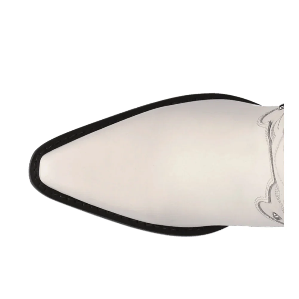 Diamonds Forever Leather Snip Toe Cowboy Boots - Image 4