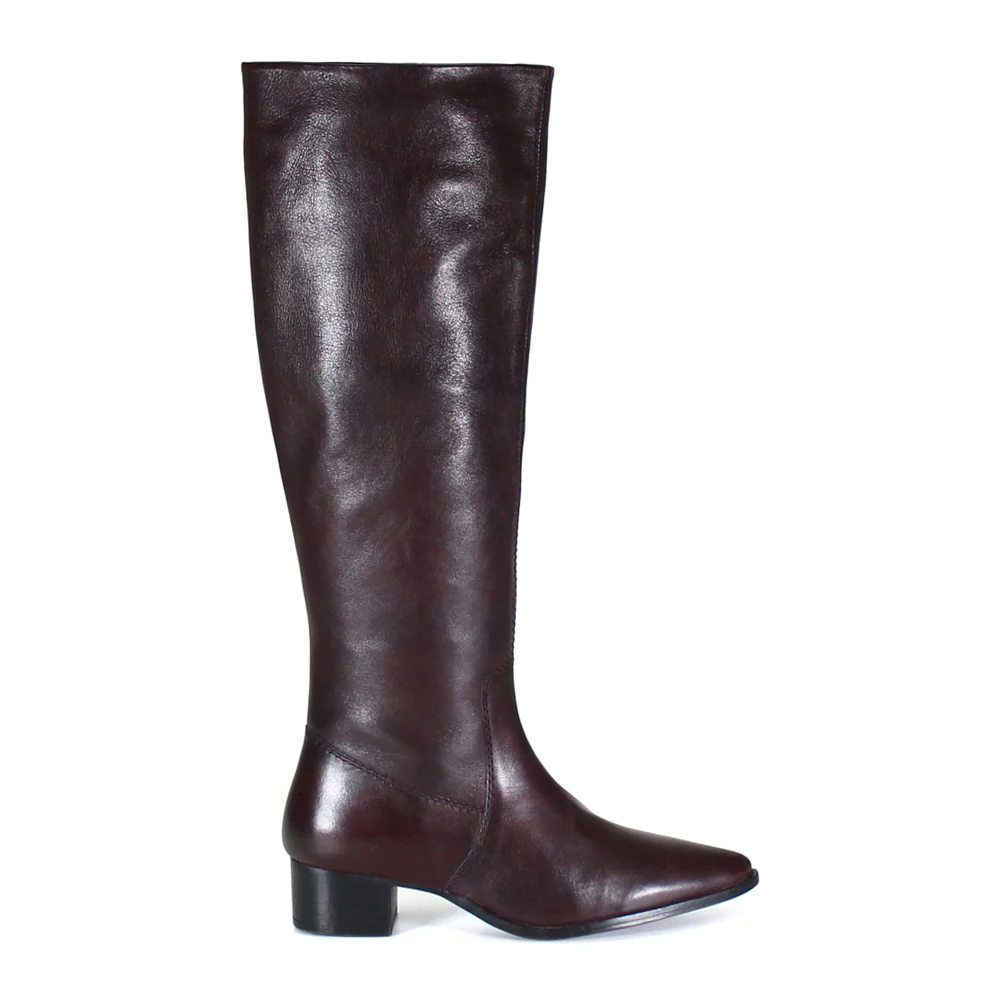Dig Ital Pointed Toe Zippered Boots
