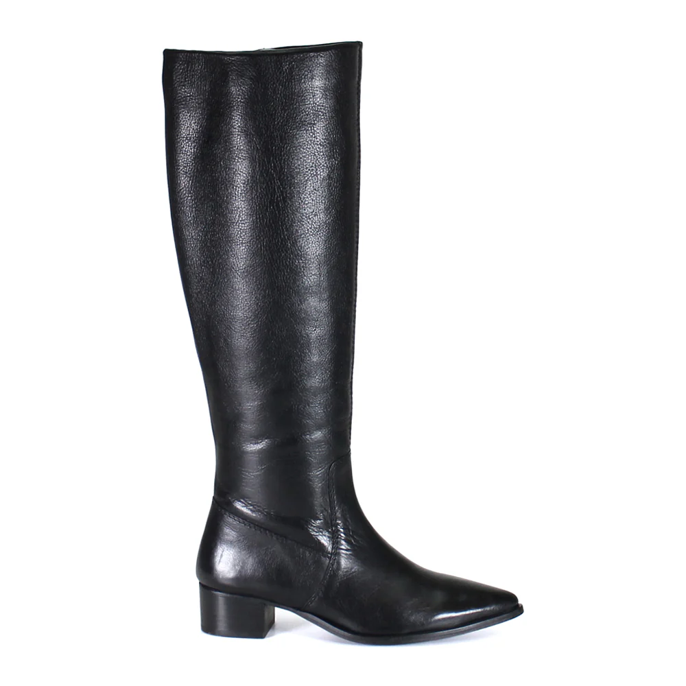 Dig Ital Pointed Toe Zippered Boots