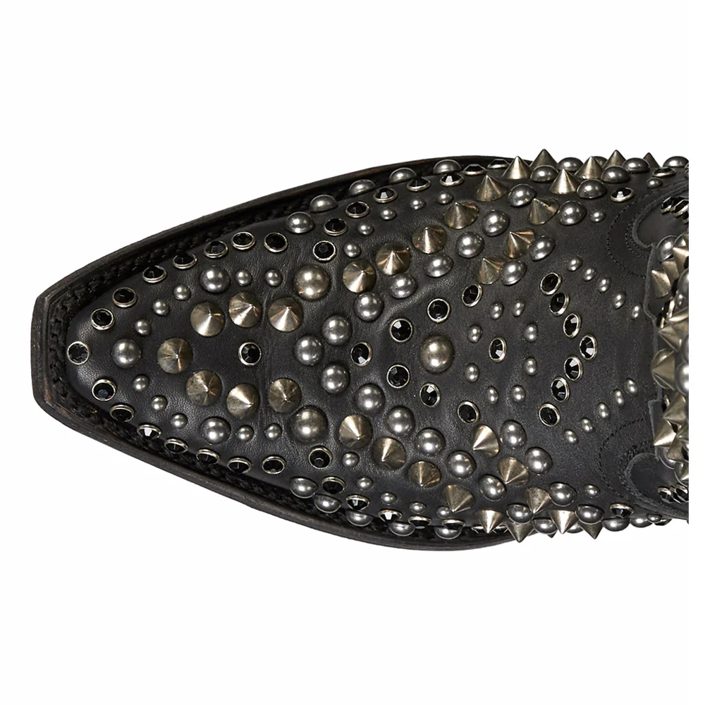 Dolly Studded Snip Toe Cowboy Bootie - Image 4