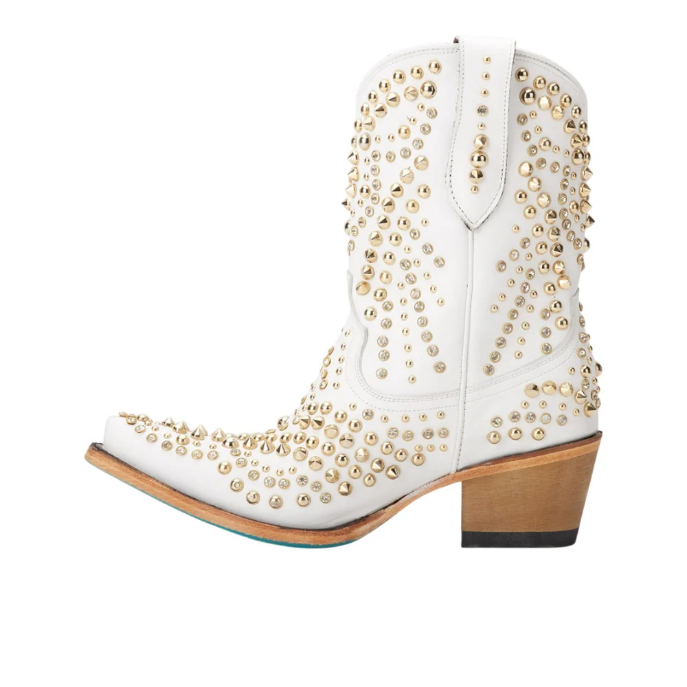 Dolly Studded Snip Toe Cowboy Bootie - Image 3