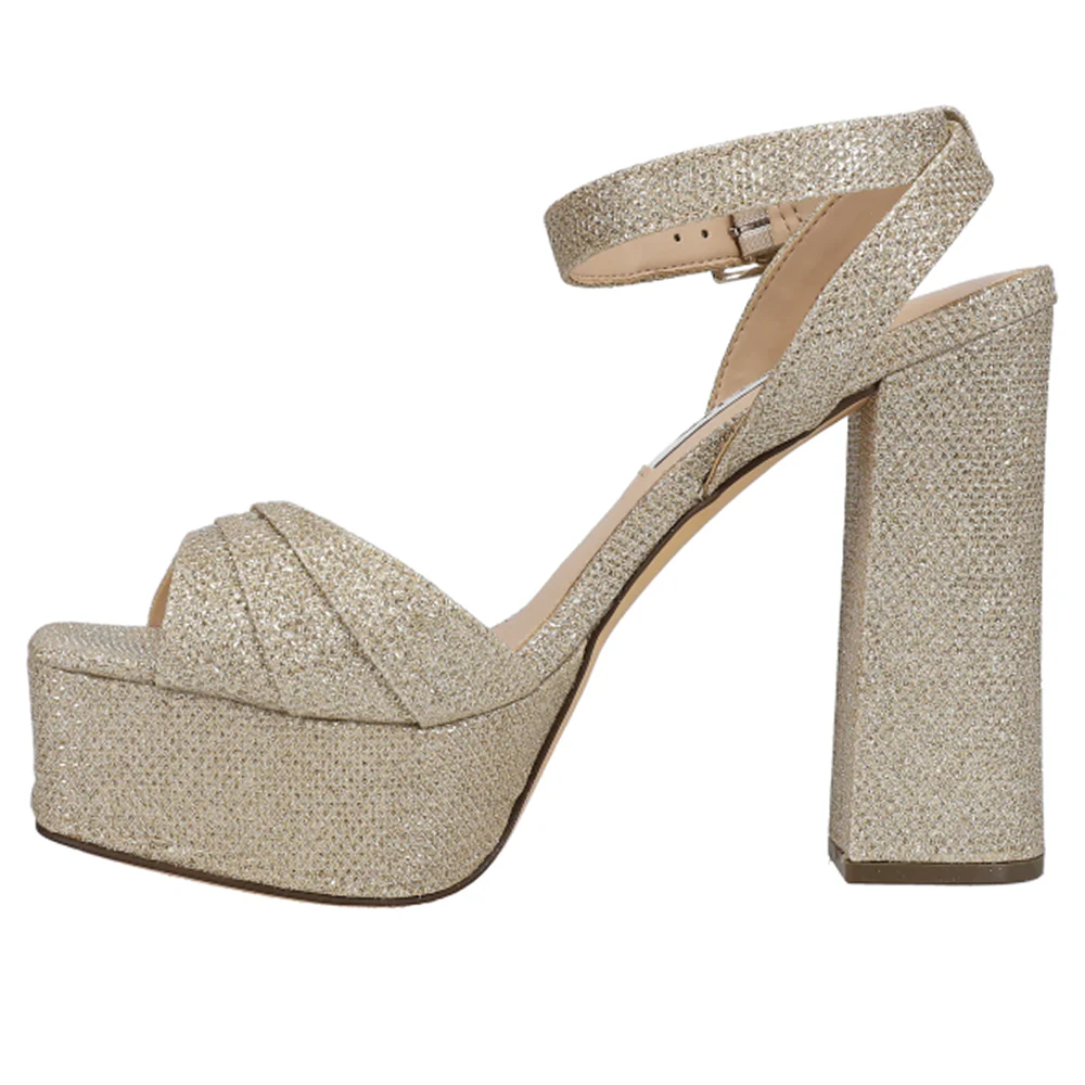 Dorcas Glitter Platform Sandals - Image 3