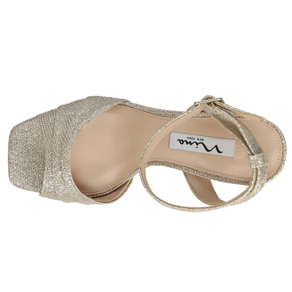 Dorcas Glitter Platform Sandals - Image 4