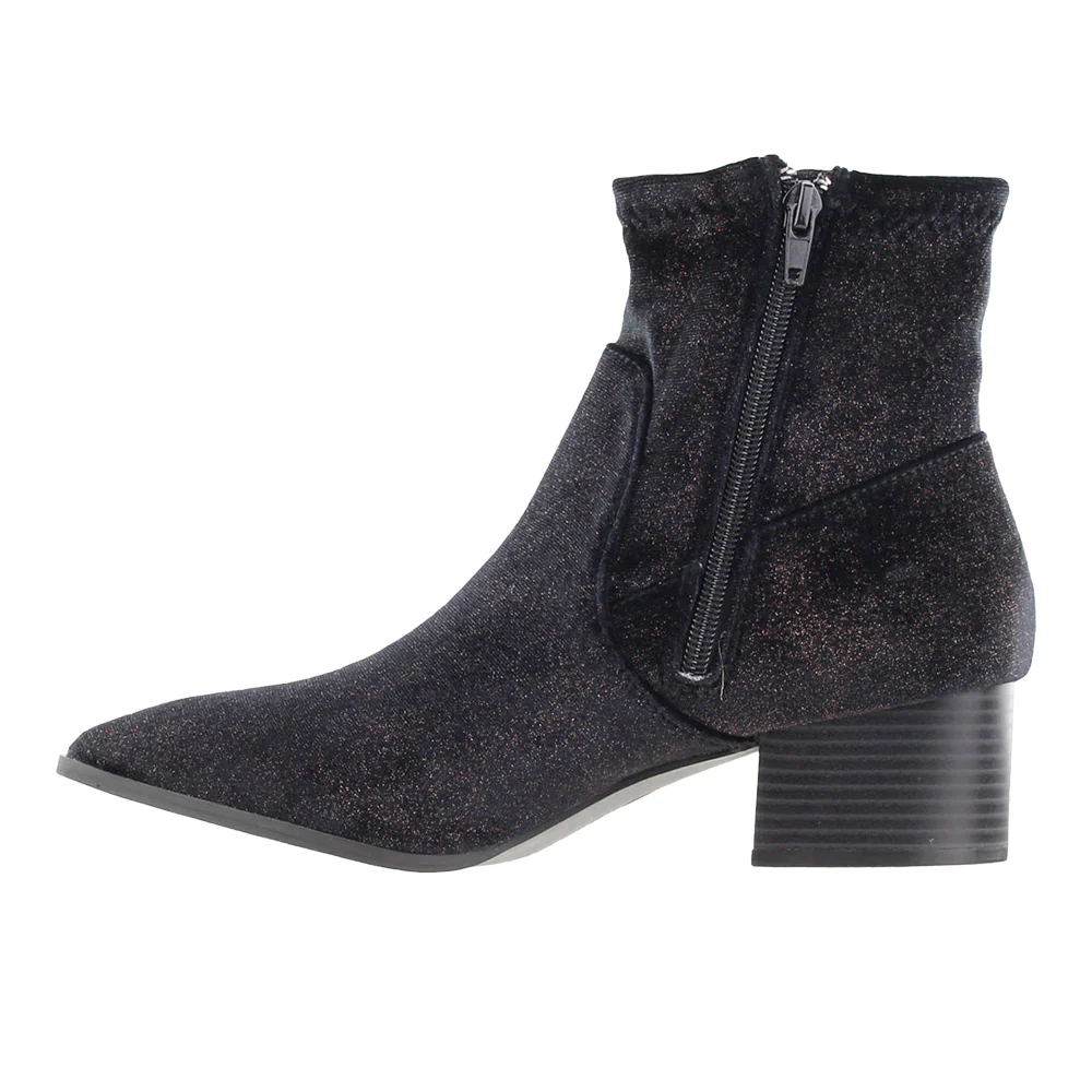 Dotty Pointed Toe Zippered Boots - Image 4