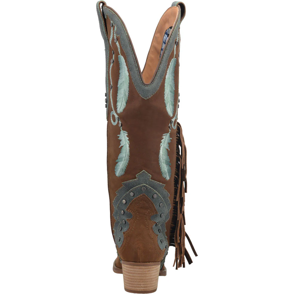 Dream Catcher Embroidered Snip Toe Cowboy Boots - Image 3