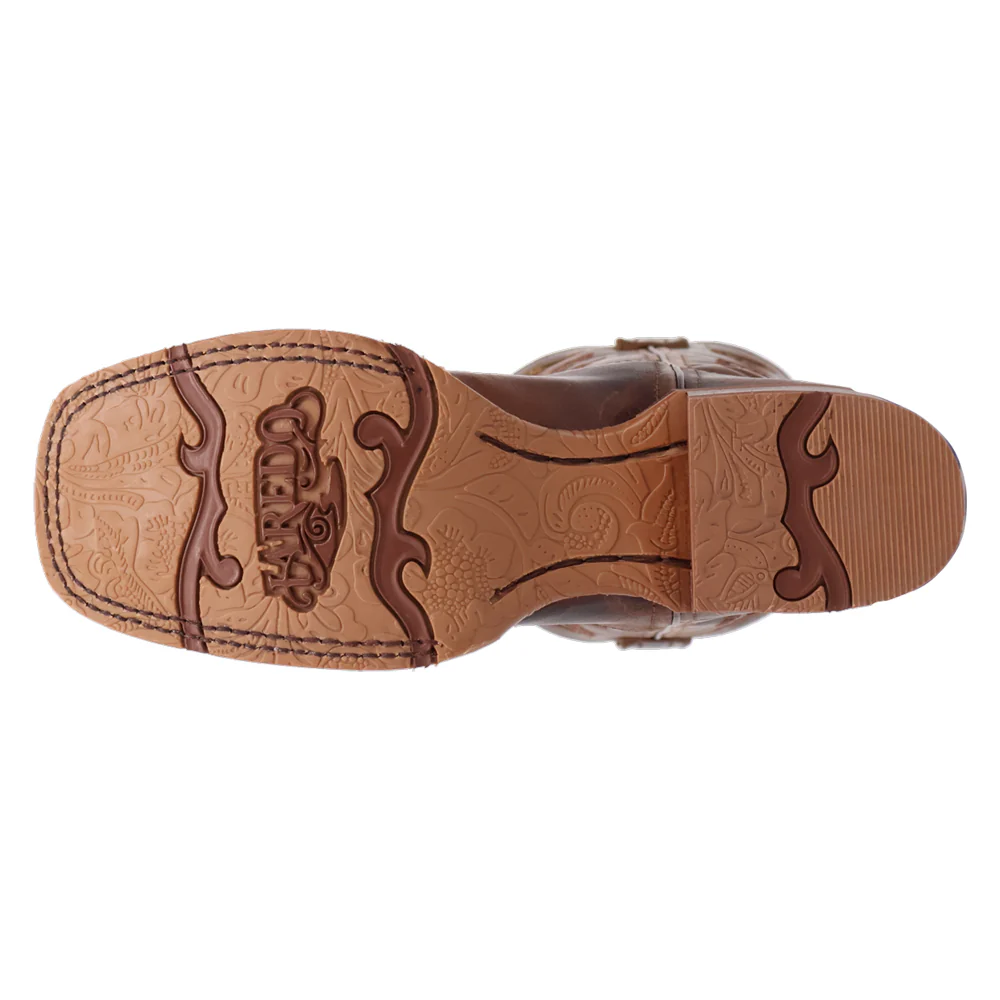 Dream Weaver Embroidered Square Toe Pull On Cowboy Boots - Image 5