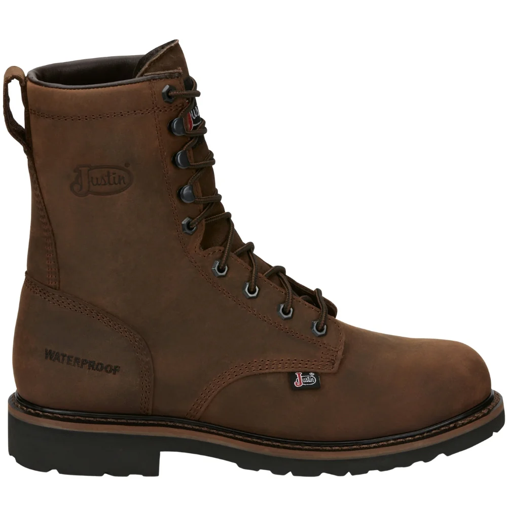 Drywall 8 Inch Waterproof Steel Toe Work Boots