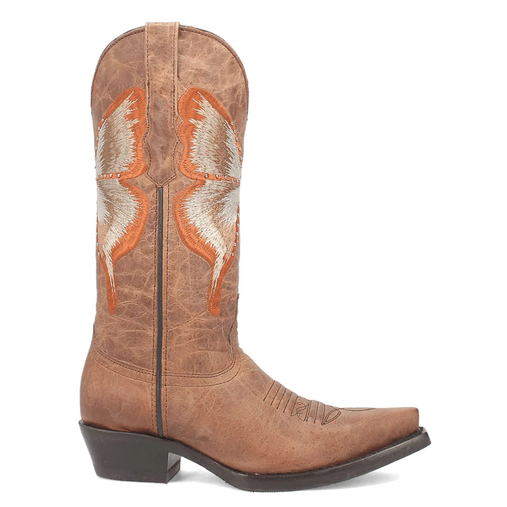 Duchess Embroidered Snip Toe Pull On Boots