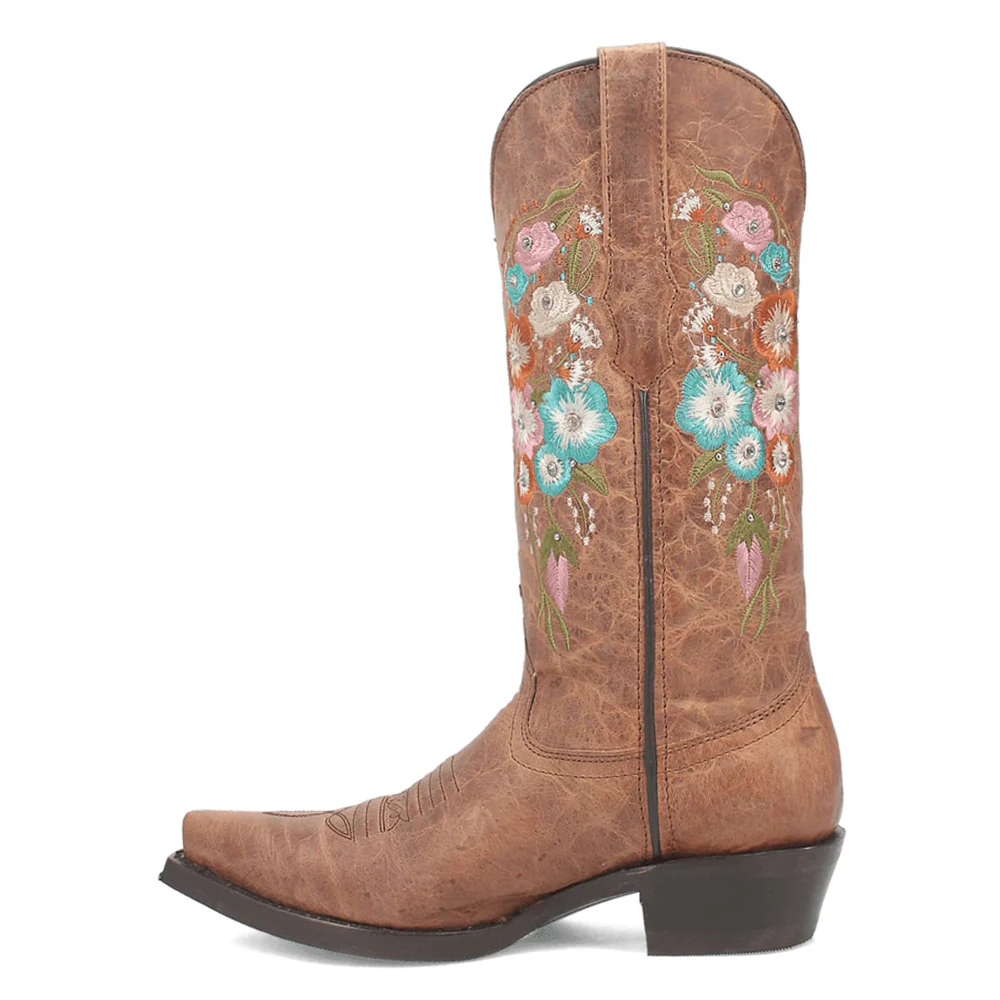 Duchess Embroidered Snip Toe Pull On Boots - Image 3