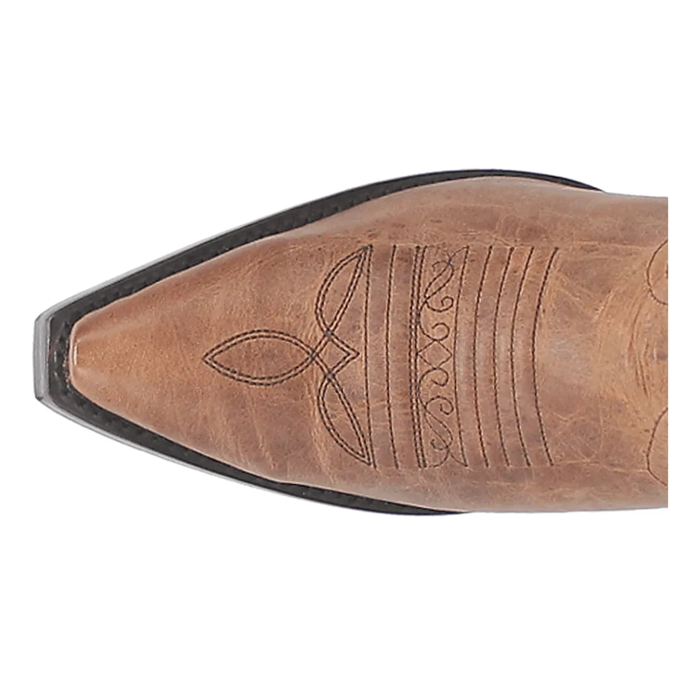 Duchess Embroidered Snip Toe Pull On Boots - Image 4
