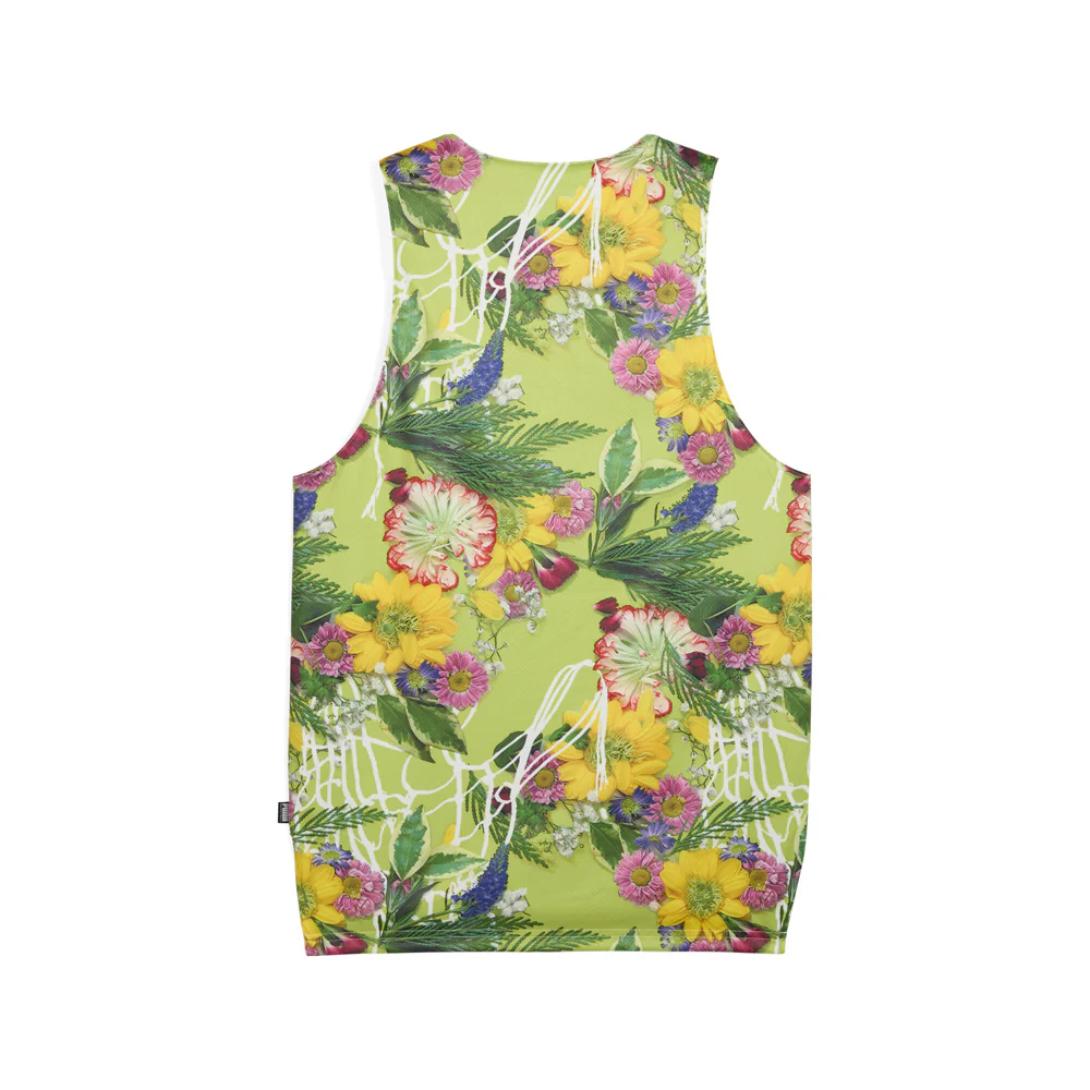Dunked In Florals Crew Neck Reversible Basketball Jersey - Image 2