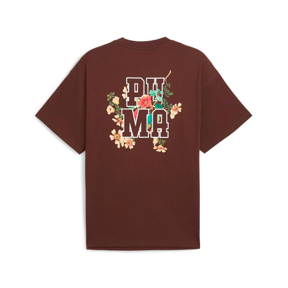 Dunked In Florals II Graphic Crew Neck Short Sleeve T-Shirt - Image 2