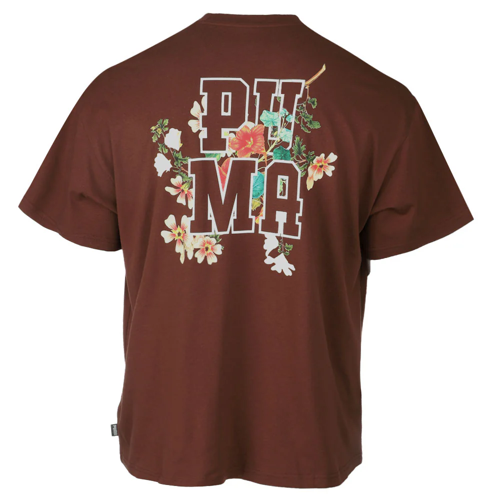 Dunked In Florals II Graphic Crew Neck Short Sleeve T-Shirt - Image 4