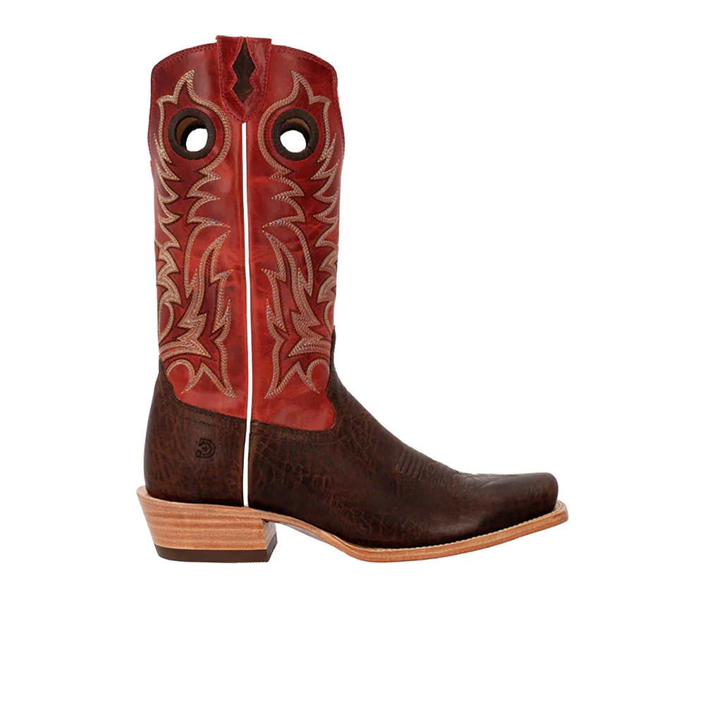 Arena Elite Embroidered Square Toe Pull On Cowboy Boots