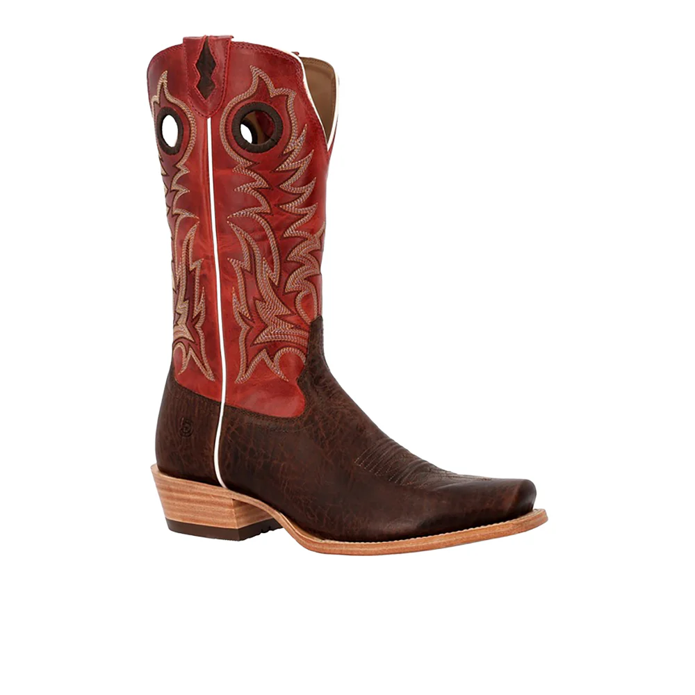 Arena Elite Embroidered Square Toe Pull On Cowboy Boots - Image 2