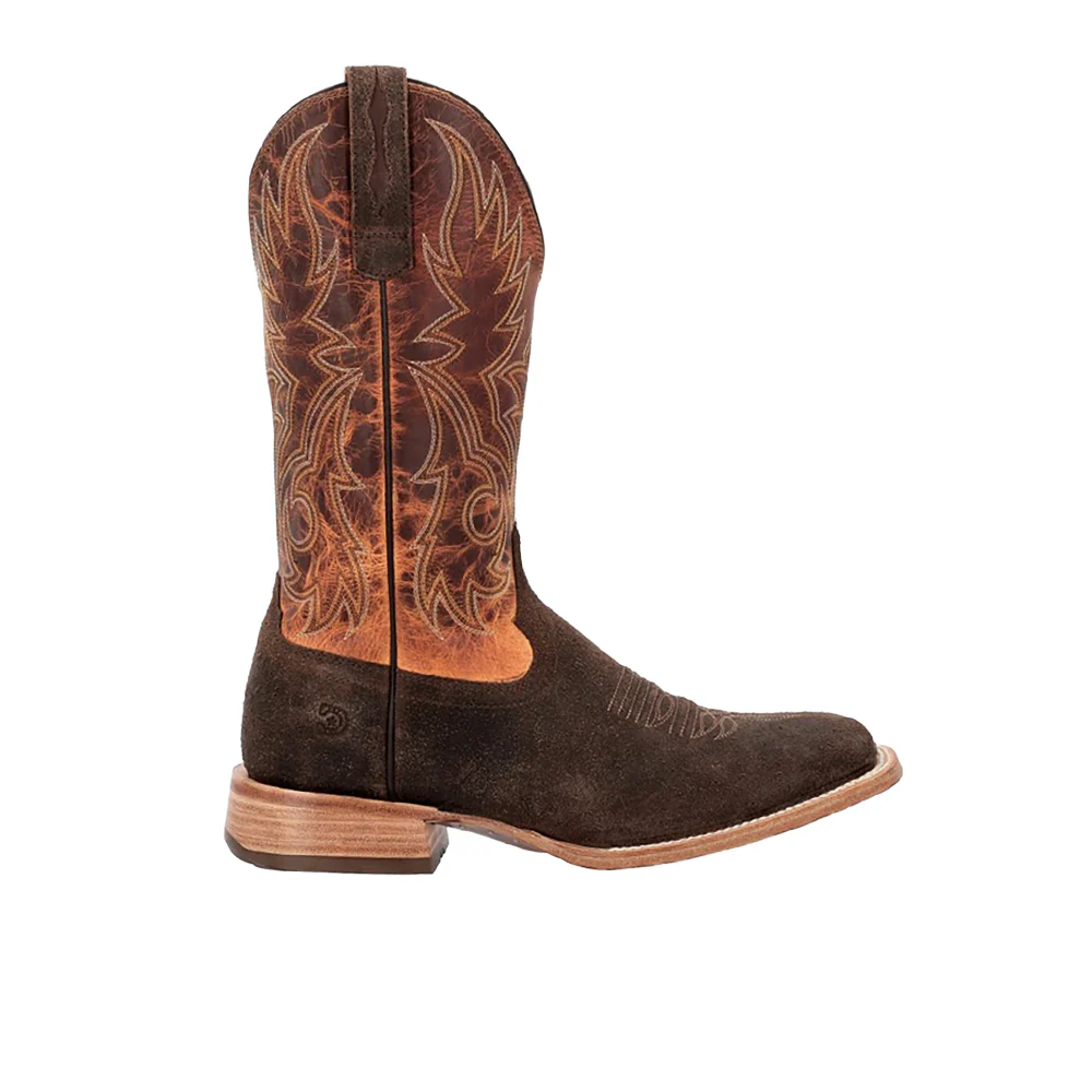 Arena Elite Embroidered Square Toe Pull On Cowboy Boots