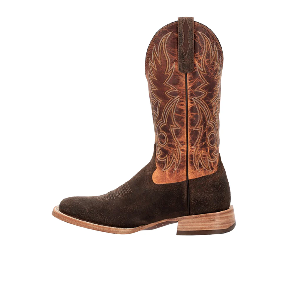Arena Elite Embroidered Square Toe Pull On Cowboy Boots - Image 3