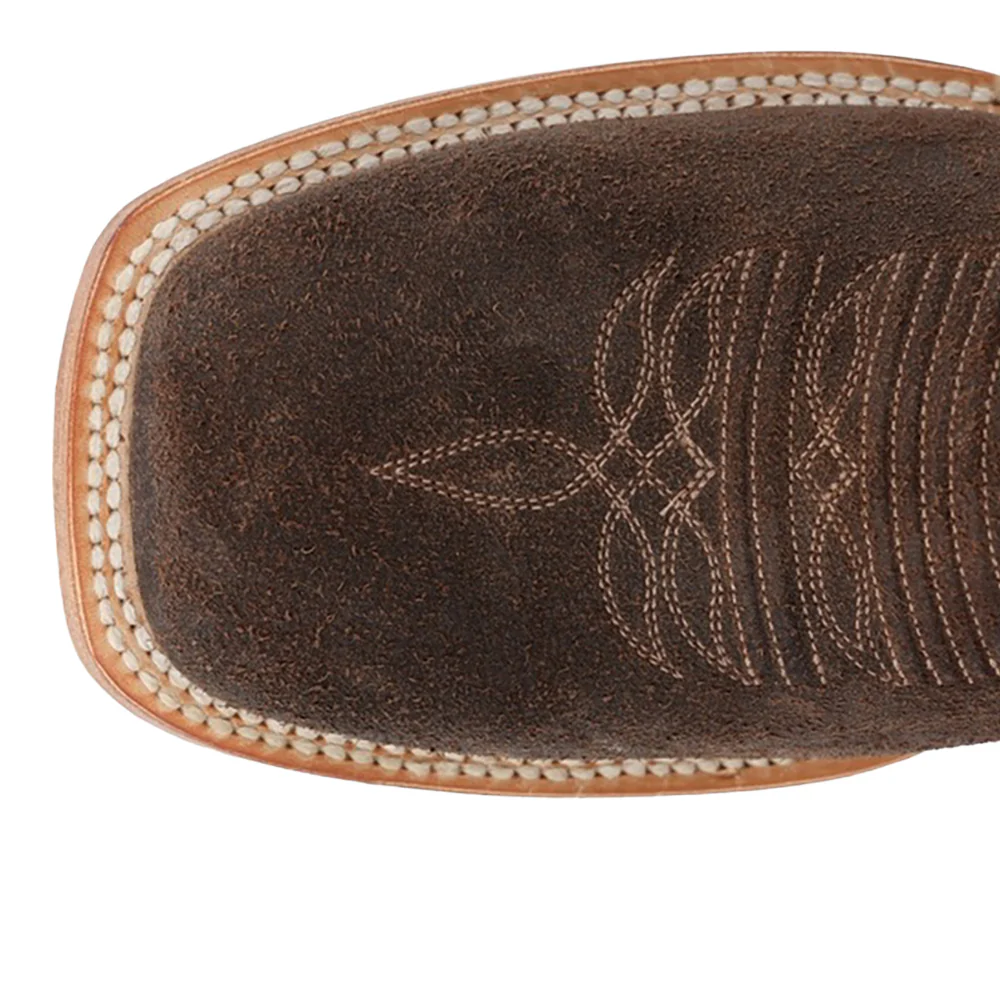 Arena Elite Embroidered Square Toe Pull On Cowboy Boots - Image 4